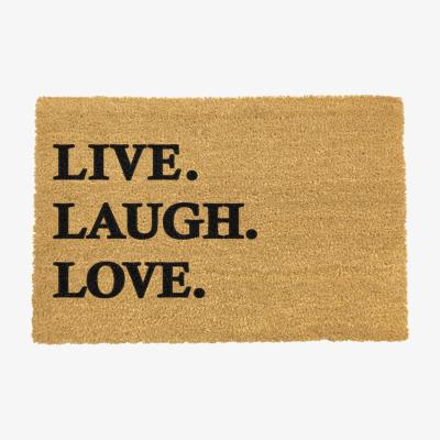 The Range Live Laugh Love Doormat - Black