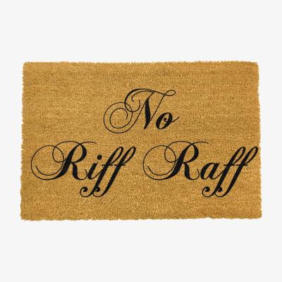 The Range No Riff Raff Doormat - Black