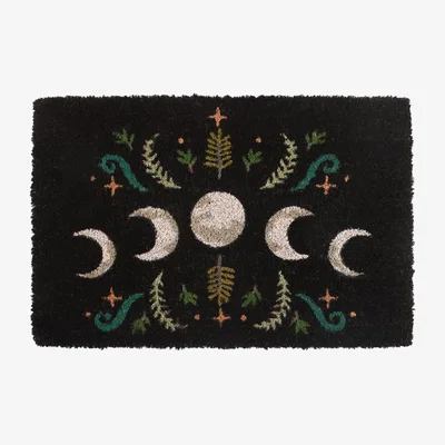 The Range Moon Phase Coir Doormat 60x40 - Black