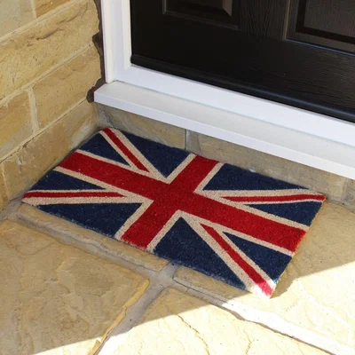 The Range Union Jack Coir Doormat - Blue