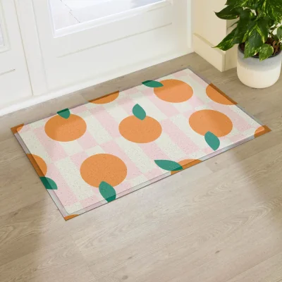 The Range Elizabeth Olwen Oranges Indoor/Outdoor Doormat (90x60cm) - Multi / 90 x 60cm