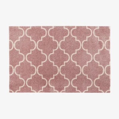 The Range JVL Mega Door Mat 50 x 75 cm, Rose Lattice - Rose Lattice