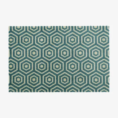 The Range JVL Mega Door Mat 50 x 75 cm, Geo Hex - Geo Hex