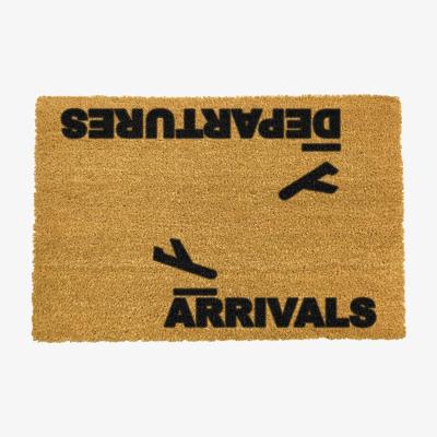 The Range Arrivals and Departures Doormat - Black
