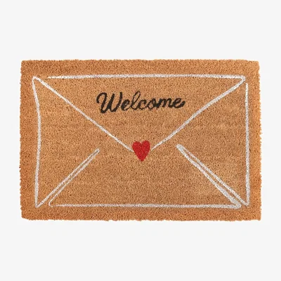 The Range Something Different Love Letter Valentine´s Day Door Mat - Natural