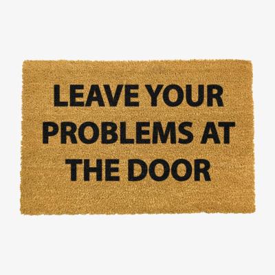 The Range Leave Your Problems At The Door Doormat - Black