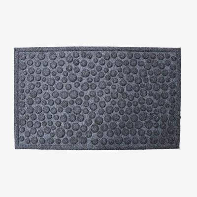 The Range Millbrook Door Mat Rubber Backed Fossil Grey 45 x 75 cm - Grey
