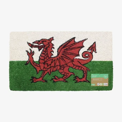 The Range Welsh Dragon Wales Coir Door Mat