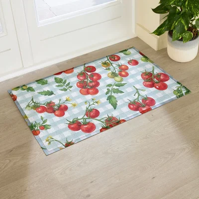 The Range Tomatoes Pattern Indoor/Outdoor Doormat (90x60cm) - Multi / 90 x 60cm