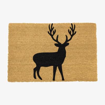 The Range Stag Doormat - Black
