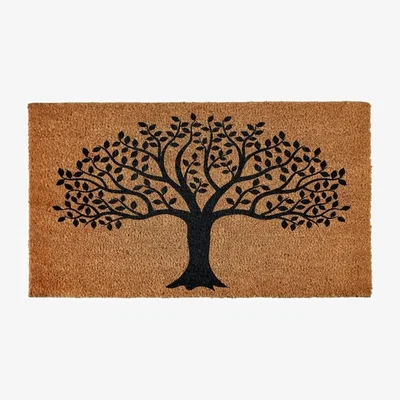 The Range Groundsman Tree Of Life Door Mat - Brown/Black
