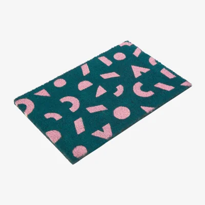 The Range Shapes Green Coir Doormat - Green