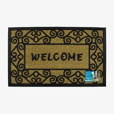 The Range Woven Coir Tuffscrape Doormat  - Natural