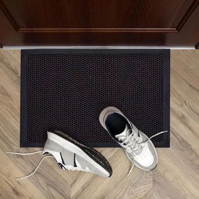The Range Doortex Meshmat Entrance Door Mats - Blue and Orange / 120 x 80 x 2cm