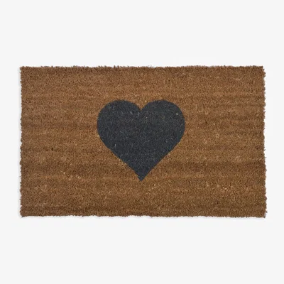The Range Heart Doormat - Yellow