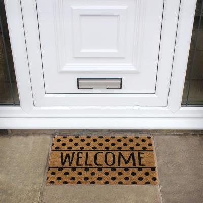 The Range JVL Eco-Friendly Welcome Spots Door Mat - Brown