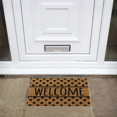 The Range JVL Eco-Friendly Welcome Spots Door Mat - Brown