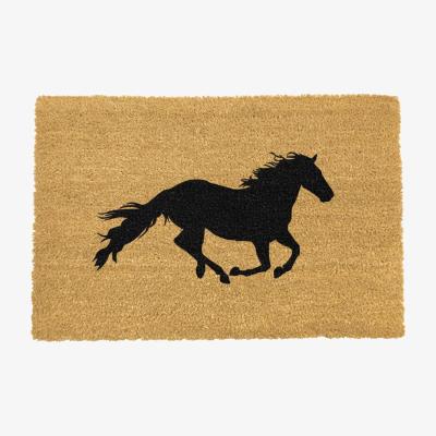 The Range Horse Doormat - Black