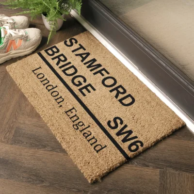 The Range Stamford Bridge Football Doormat - Brown