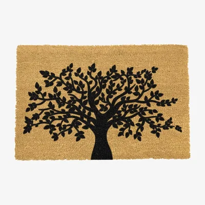 The Range Tree of Life Doormat - Black