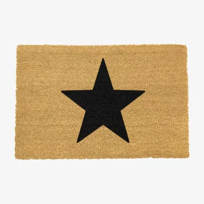 The Range Country Home Star Extra Large Doormat - Black