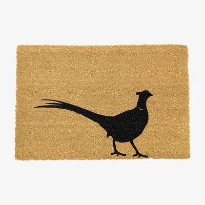 The Range Country Home Pheasant Extra Large Doormat - Black