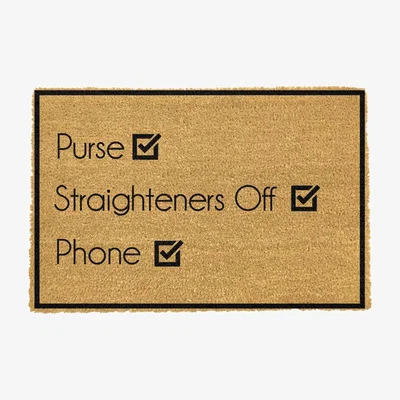 The Range Purse, Straighteners, Phone Doormat - Black