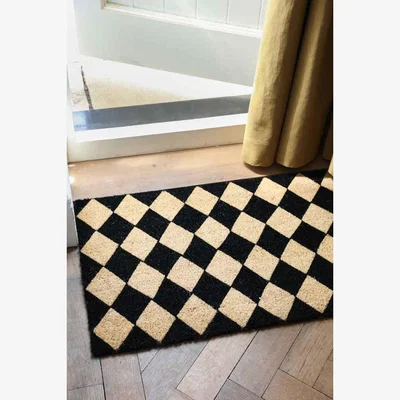 Rockett St George Checkered Patterned Doormat