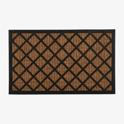 The Range Rubber Backed Boucle Coir Mat Squares