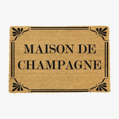 The Range Country Home Maison De Champagne Extra Large Doormat - Black