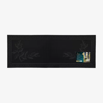 The Range Foliage Scraper Rubber Pin Doormat - Black / 3.1kg