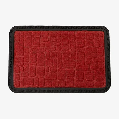 The Range Stone design Door Mats - Red