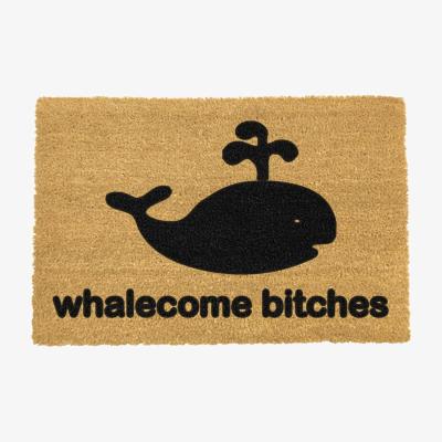 The Range Whalecome Doormat - Black