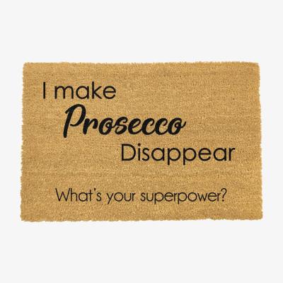 The Range I Make Prosecco Disappear, What's Your Superpower Doormat - Black