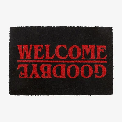 The Range Something Different Welcome Goodbye Door Mat - Black