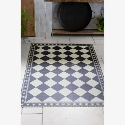Rockett St George Marble Tile Effect Large Durable Floor Mat