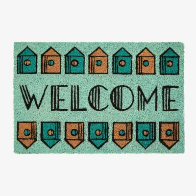 The Range Filta Welcome Home Light Green Doormat - Green