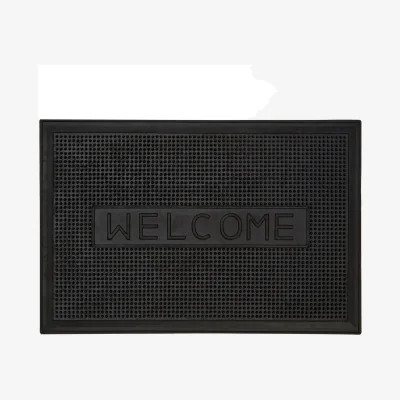 The Range Filta Welcome Rubber Doormat - Black