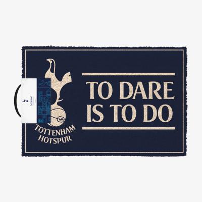 The Range Tottenham Hotspurs FC (To Dare Is To Do) Doormat - Black