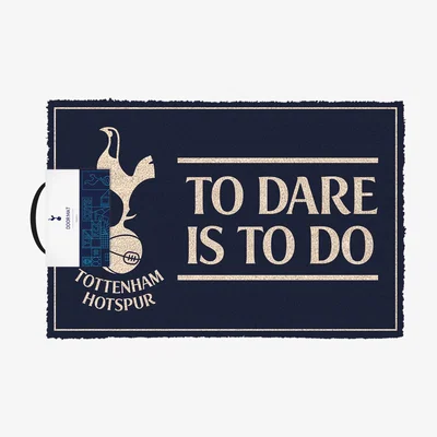 The Range Tottenham Hotspurs FC (To Dare Is To Do) Doormat - Black