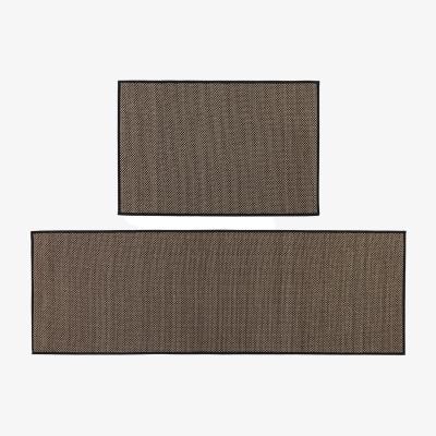 The Range JVL Antarra Machine Washable Doormat and Runner Set - Brown
