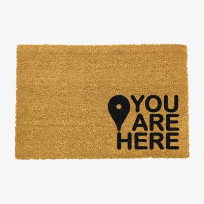 The Range You are Here Doormat - Black