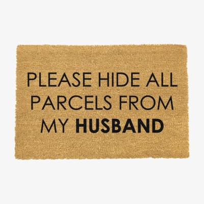 The Range Please Hide All Parcels From My Husband Doormat - Black