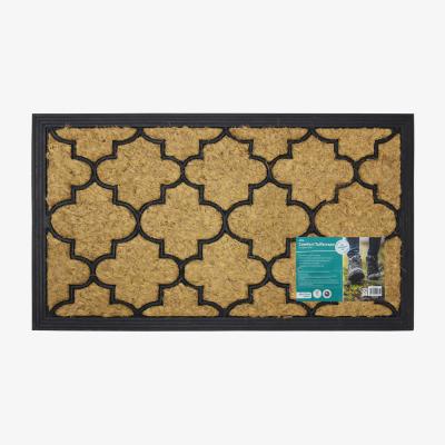 The Range Round Pattern Comfort Scraper Entrance Rubber Door Mat