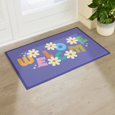 The Range Elizabeth Olwen Welcome Indoor/Outdoor Doormat (90x60cm) - Multi / 90 x 60cm