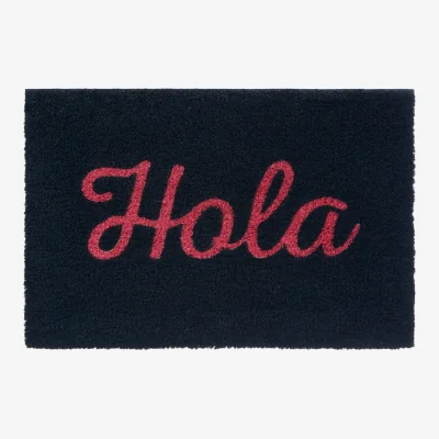 The Range Neon Hola Coir Doormat - Blue & Pink