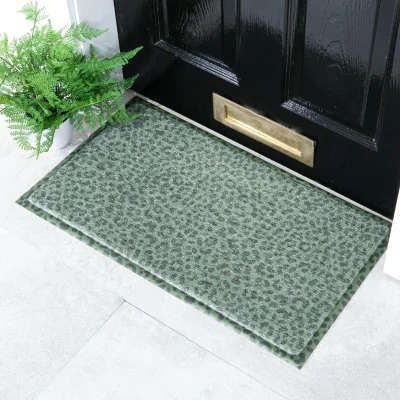 The Range Leopard Doormat - Green