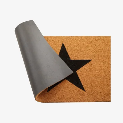 The Range Filta Big Black Star Extra Large Doormat - Brown