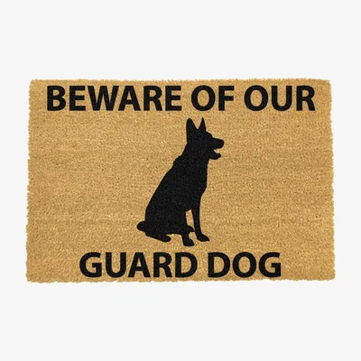 The Range German Shepherd doormat - Regular 60x40cm - Black