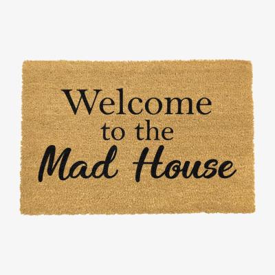The Range Welcome To The Mad House Doormat - Black